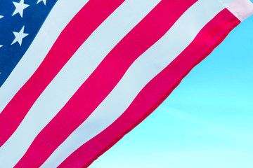 The flag of the United States is packed