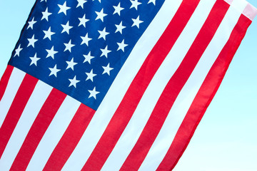 Fototapeta premium The flag of the United States is packed