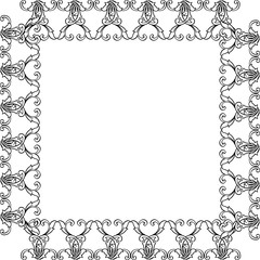 Vector illustration design art modern with various flower frame