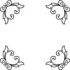Obraz na płótnie Canvas Vector illustration various pattern flower frame for design graphic