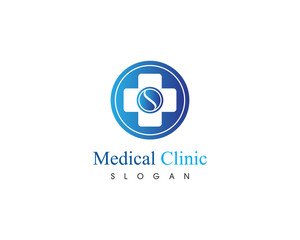 Medical clinic logo and design vector health