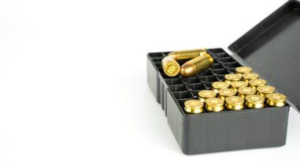 .45 ammo on a white background