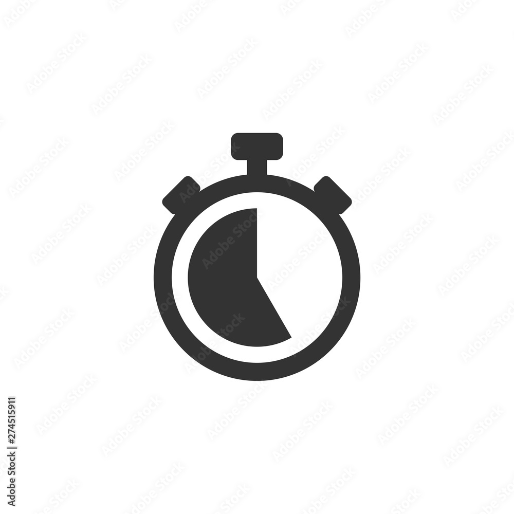 Poster time icon template black color editable. clock symbol flat vector sign isolated on white background.