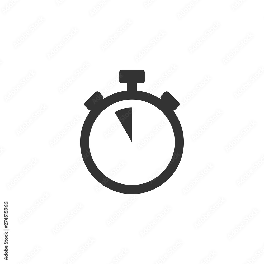 Leinwandbilder time icon template black color editable. clock symbol flat vector sign isolated on white background.