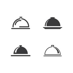 Dish icon vector