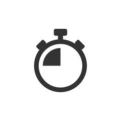 Time icon template black color editable. Clock symbol Flat vector sign isolated on white background. Simple logo vector illustration for graphic and web design.