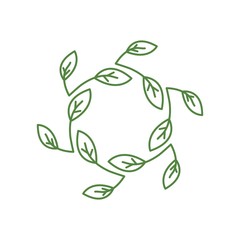 Green leaf logo