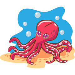 octopus vector graphic clipart