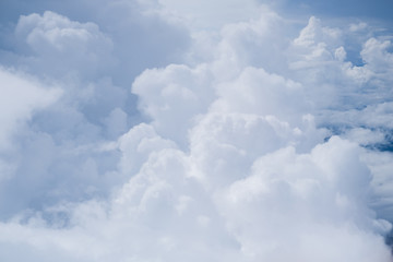 Naklejka na ściany i meble Cloud formation taken from an aeroplane.