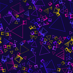 Pattern of Abstract Modern pastel colored vector in 80s style. Synthwave. Vaporwave style. Retrowave, retro futurism, webpunk.  Sci-Fi Background