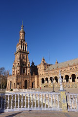 Fototapeta na wymiar Seville Cathedral of Spain beautiful scenery