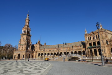 Fototapeta na wymiar Seville Cathedral of Spain beautiful scenery