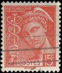 1938 -1942 New Daily Stamps - Mercury