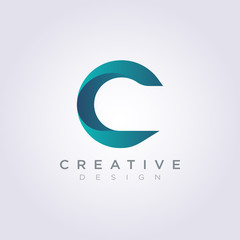 Letter C Vector Illustration Design Clipart Symbol Logo Template