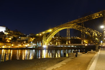 Fototapeta na wymiar Portugal Porto Ponte D. Luis beautiful scenery