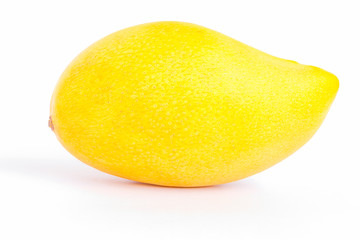 ripe mango on white background