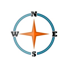 Compass Logo Template simple icon illustration design