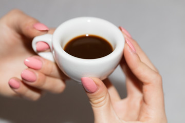 Taking the coffee