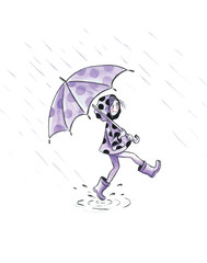 Girl with umbrella 