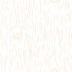 Cracked wood plank with knots. Seamless wooden pattern. Vector illustration