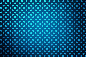 Navy blue background from wrapping paper with a pattern of turquoise polka dot closeup.