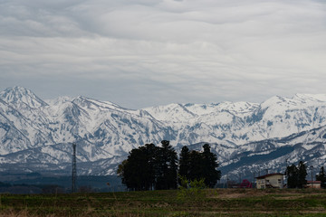 Snow mountain in Niigata prefecture