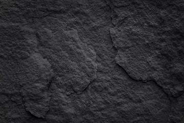 Naklejka premium Nature dark black slate texture or old gray stone abstract background