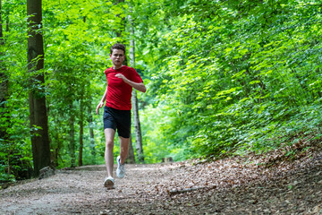 Healthy lifestyle - young man running