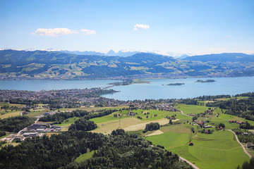 rapperswil and lake zürich in switzerland