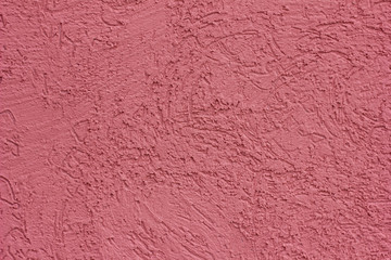 pink plaster texture background on the wall