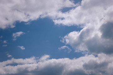 blue sky with white clouds