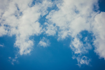 blue sky with white clouds