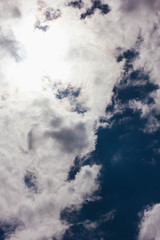 Obraz premium blue sky with white clouds