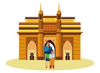 indian family avatar cartoon character