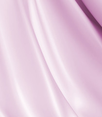 Beautiful Pink Satin Fabric for Drapery Abstract Background.