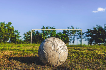 Soccer ball on the field