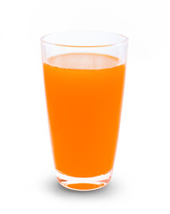 orange juice isolated on white background