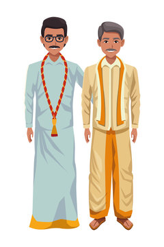 indian men avatar cartoon character