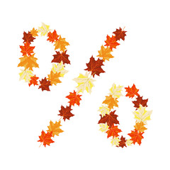 Autumn Maples Leaves Letter