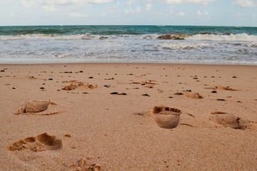 Footprints in the sand