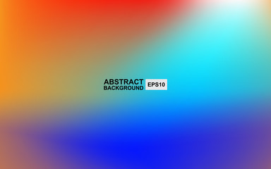 Abstract background combination color red, blue, white, orange. Soft beautiful gradient rainbow efect for use wallpaper, cover, banner, card element, web