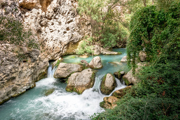 stream in the forest, Castril river.