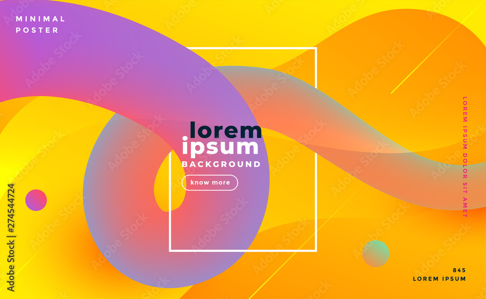 Poster modern bright gradient loop banner