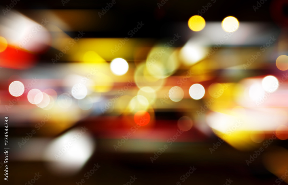 Wall mural abstract bokeh backgrounds with speed effect
