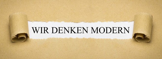 Wir denken modern