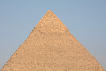 Fototapeta na wymiar The Great pyramid with blue sky