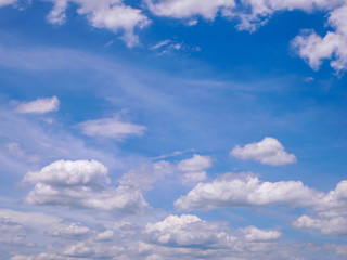blue sky white cloud beautiful nature