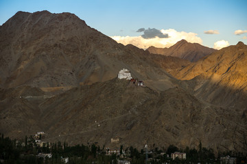 Aerial view of Ladakh, India.