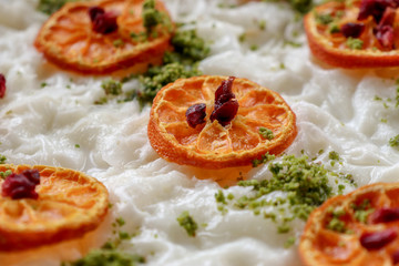 traditional Turkish dessert: gullac;