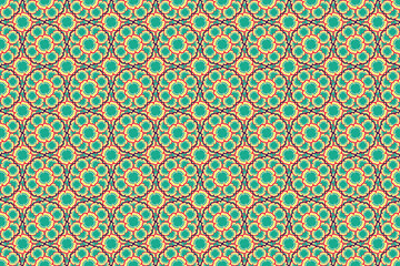 colorful seamless pattern with flowers
